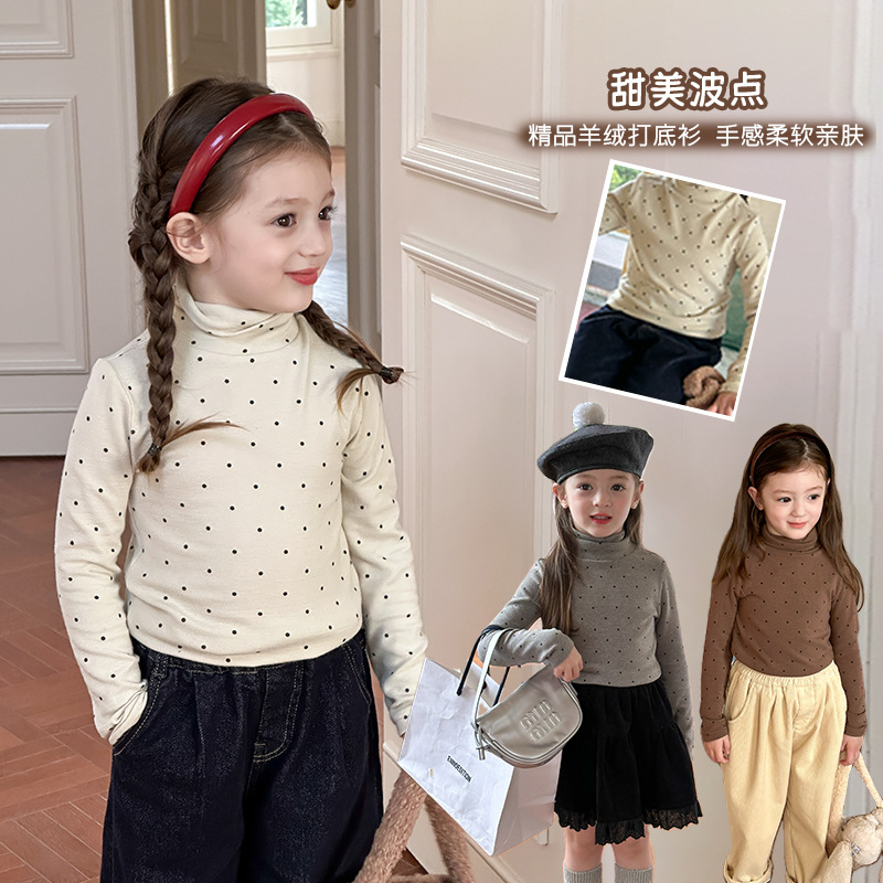 2024秋冬新品A★子供服　トップス　インナー★90cm〜160cm 3色