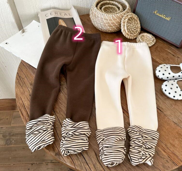 2024秋冬新作LM★子供服　レギンスズボン　裏起毛★90cm〜150cm 2色