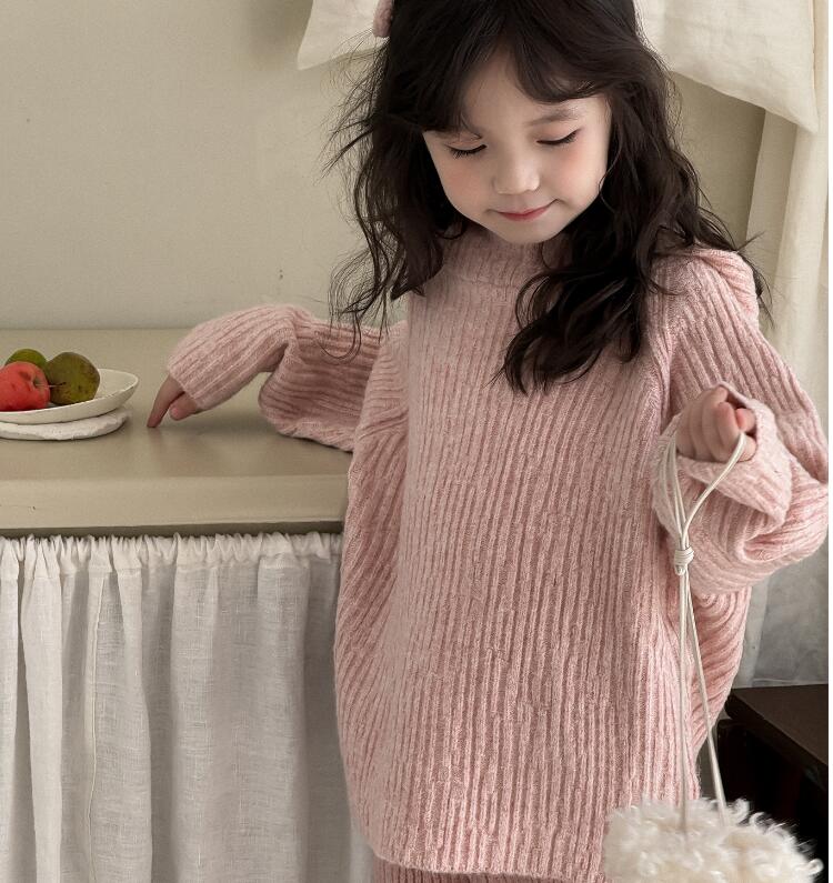 「2024」子供服★トップス★ニット★セーター★韓国風子供服★3色90cm〜150cm