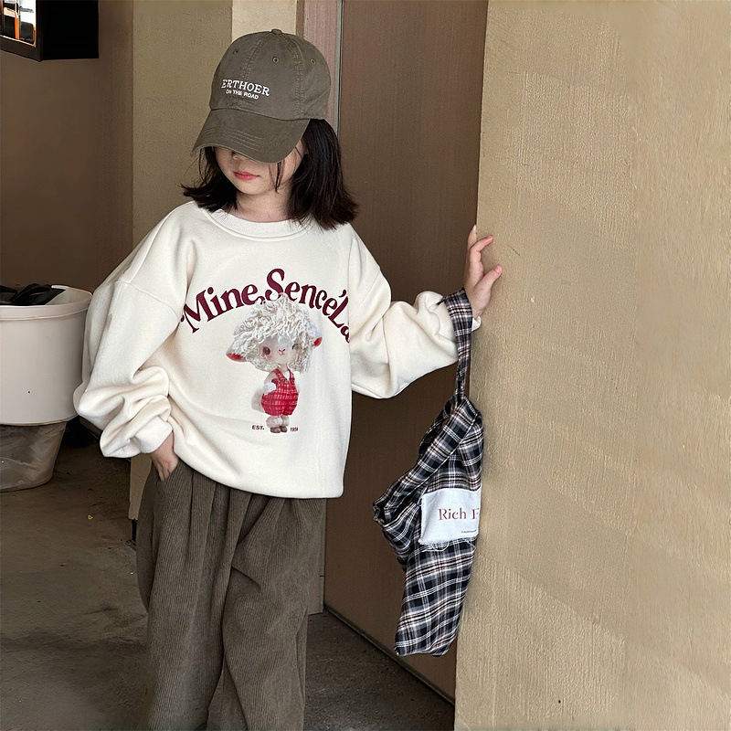 2024秋冬新品★子供服　トレーナー　裏起毛★100cm〜160cm 2色