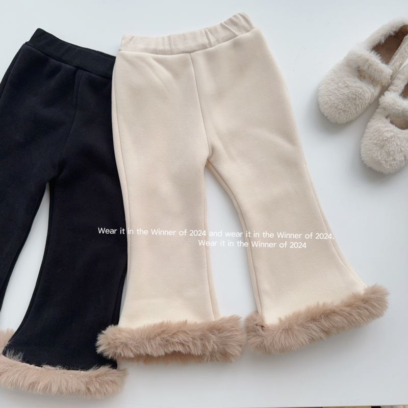 2024秋冬新品★子供服　ズボン　裏起毛★80cm〜140cm 2色