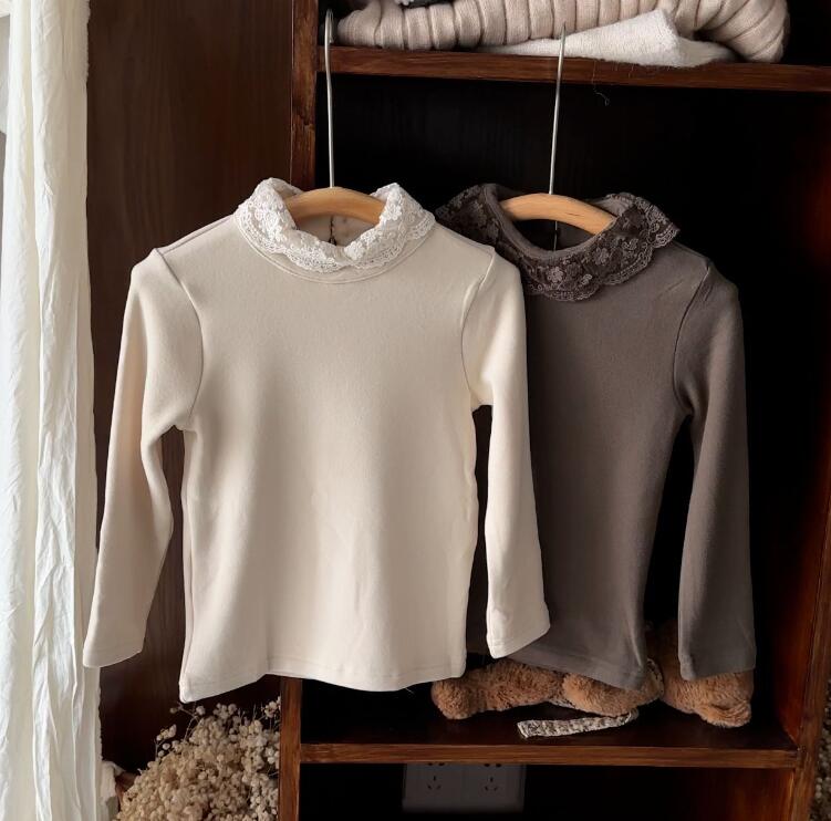 2024秋冬新作★子供服　トップス　裏起毛★100cm〜160cm 2色