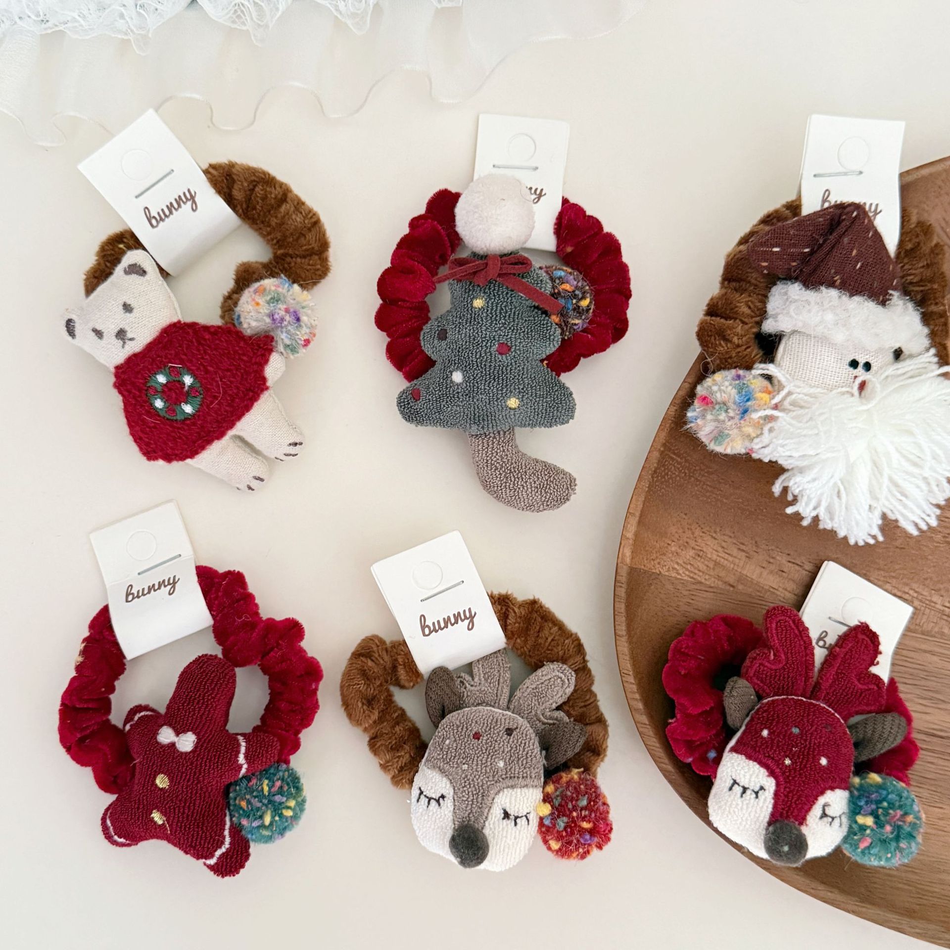 クリスマス★髪飾り★まとめ髪用★ヘアアクセサリー★子供用★ヘアゴム★可愛い