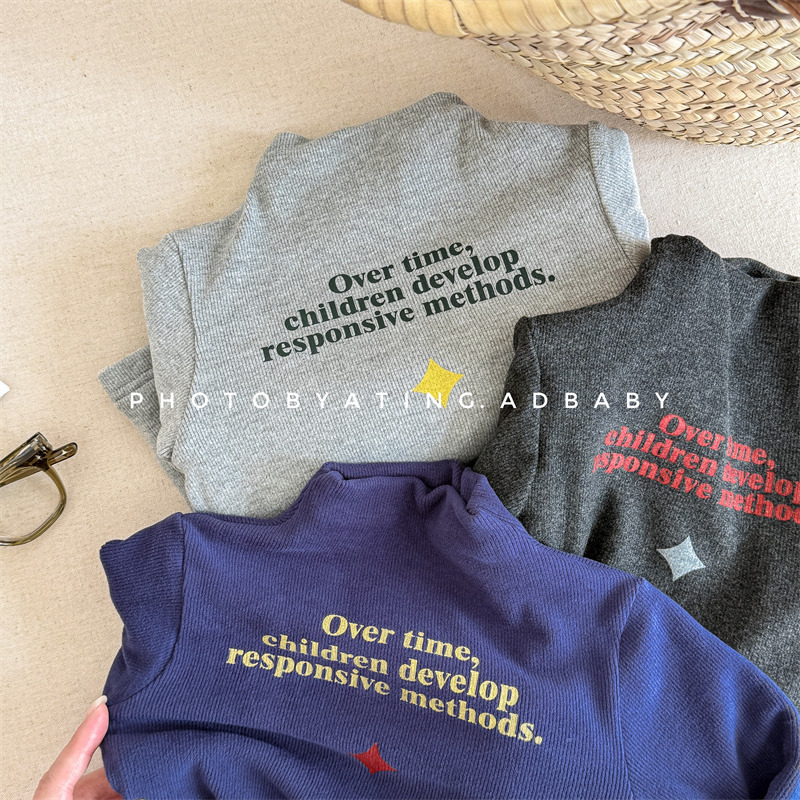 2024冬新入荷S★子供服　トップス  裏起毛★80cm〜130cm 3色