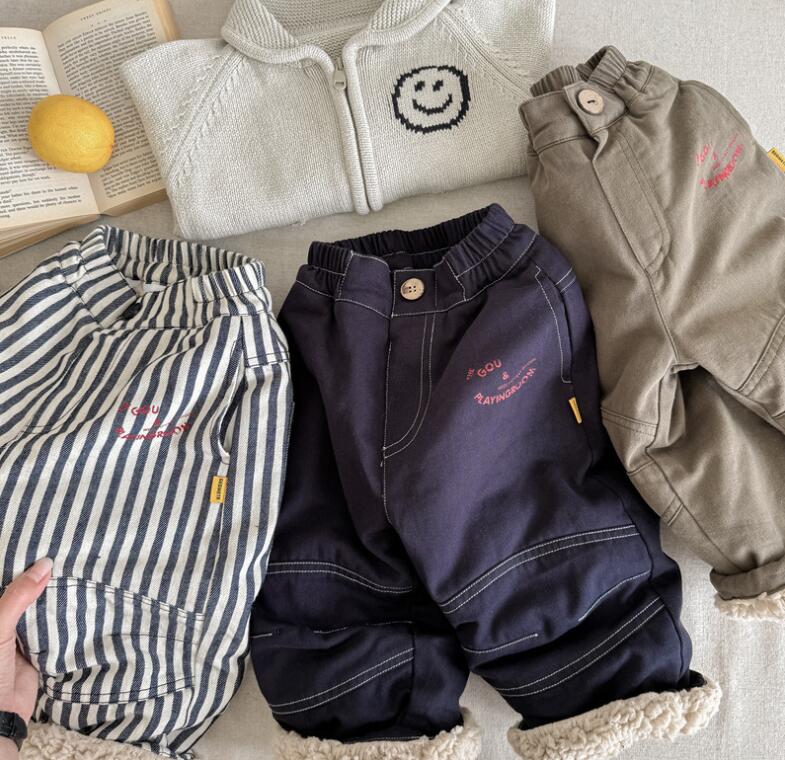 2024冬新入荷S★子供服　ズボン★80cm〜130cm 3色