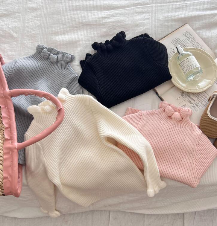 「2024」子供服★トップス★ニット★セーター★韓国風子供服★4色90cm〜130cm