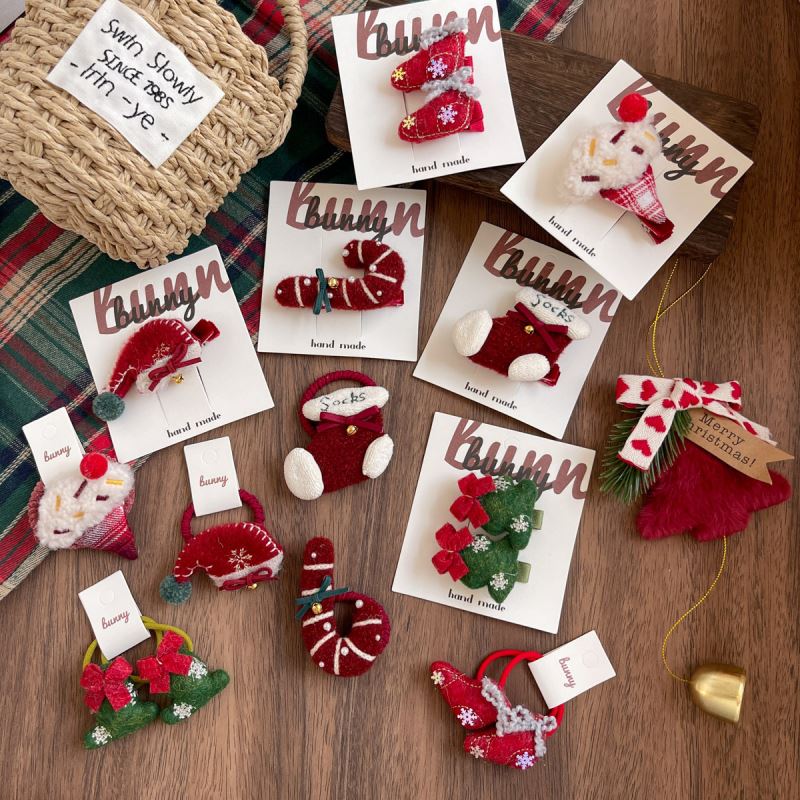 雑貨★子供用髪飾り　ヘアビン&ヘアゴム★アクセサリー★12柄