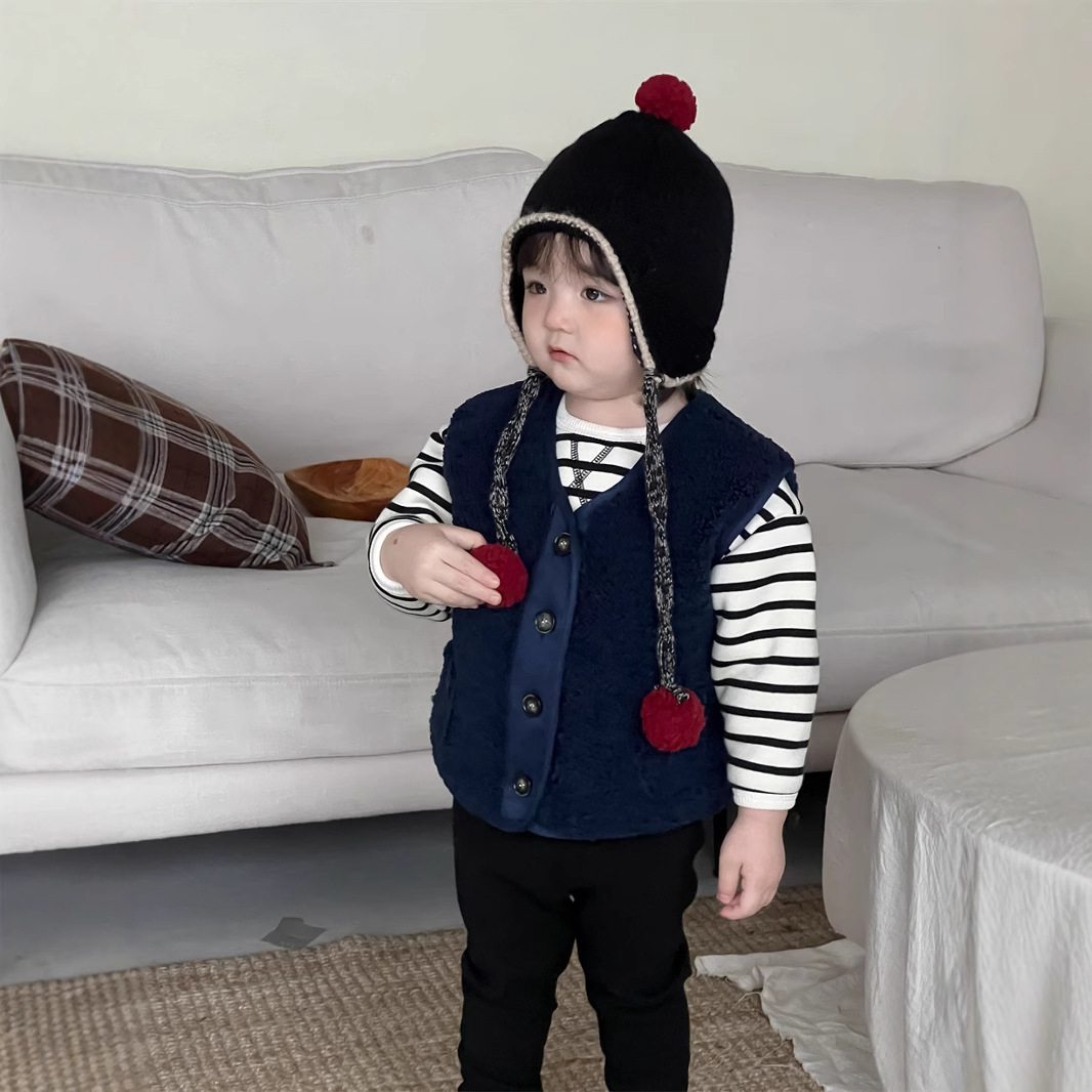 2024冬新品★子供服 　ベストコート★73CM〜110cm
