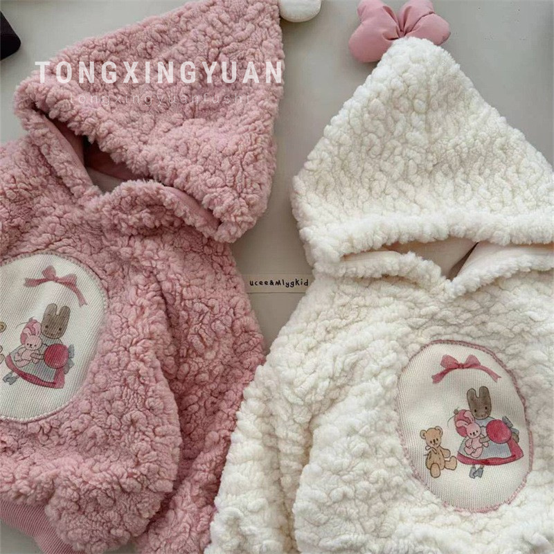 2024★秋冬新作★韓国風子供服★裏起毛★トレーナー★90cm〜140cm 2色