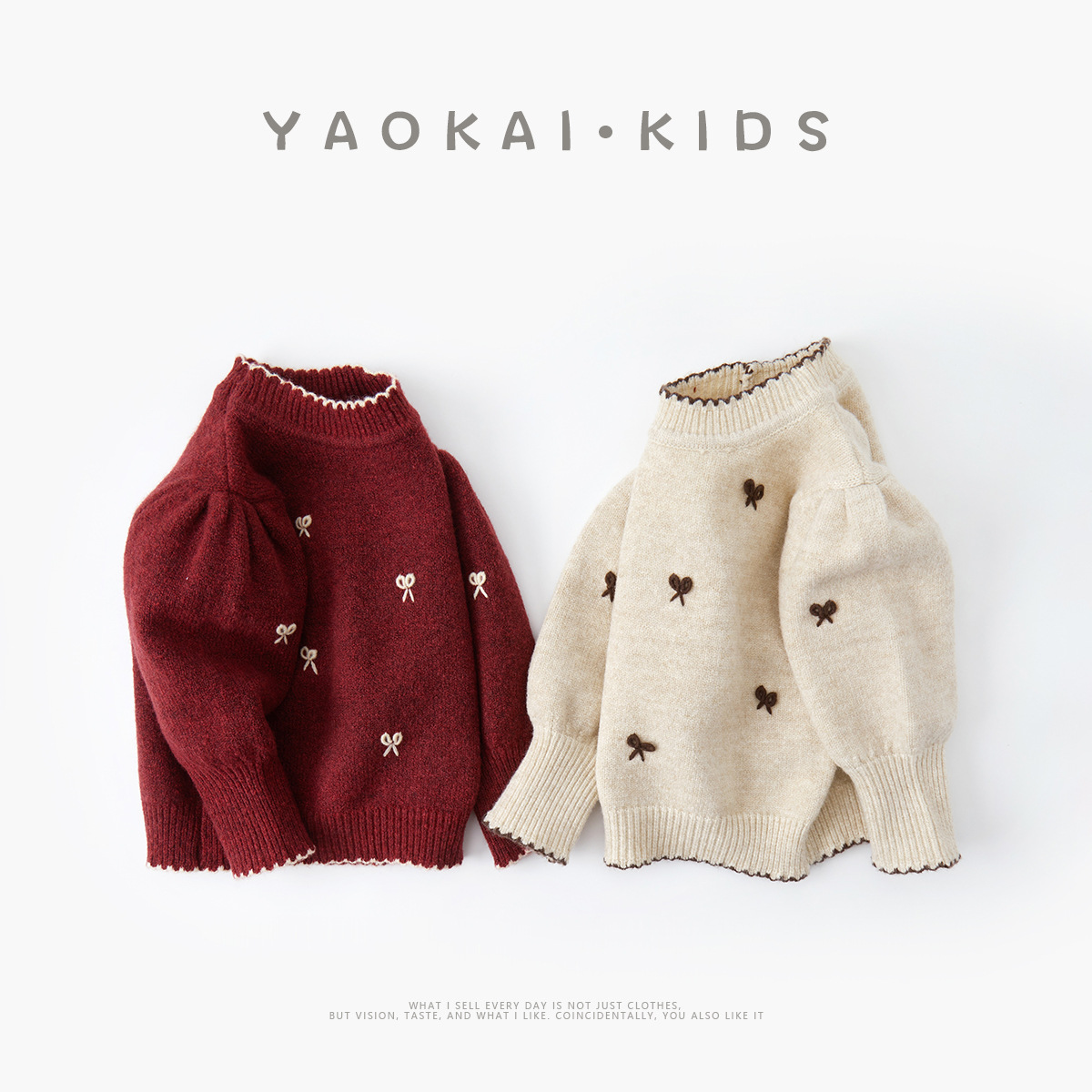 「2024」子供服★トップス★ニット★セーター★韓国風子供服★2色73cm〜100cm