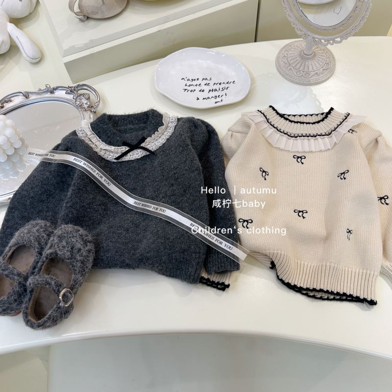 「2024」子供服★トップス★ニット★セーター★韓国風子供服★2色80cm〜130cm