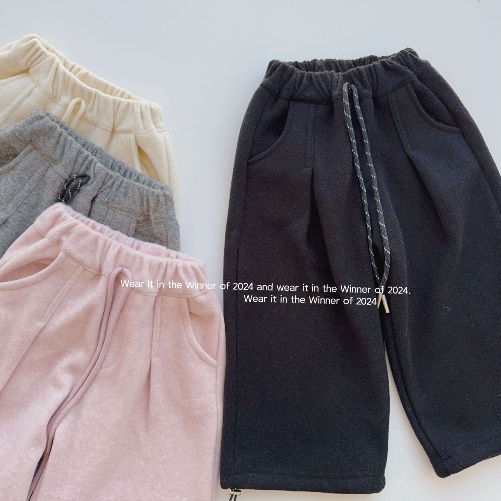 2024★秋冬新作★韓国風子供服★ズボン★裏起毛★90cm〜150cm 4色