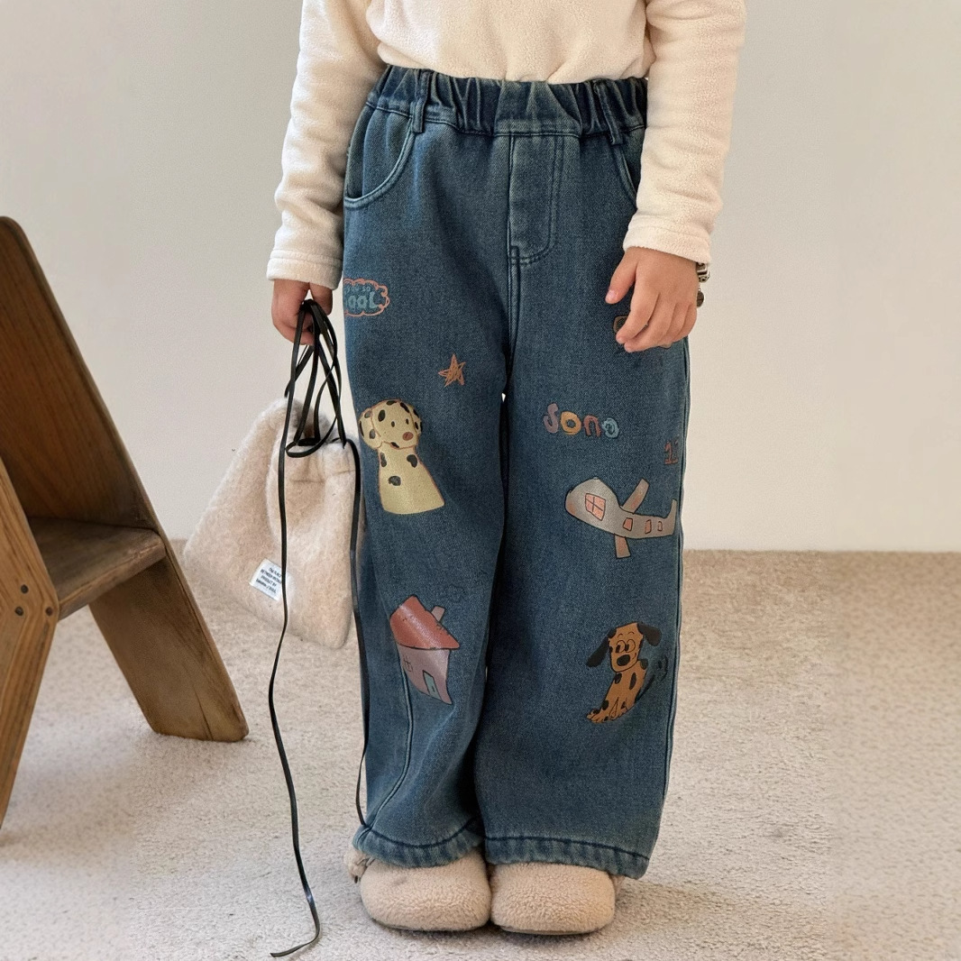 2024秋冬新品★子供服　ズボン   裏起毛★90cm〜150cm