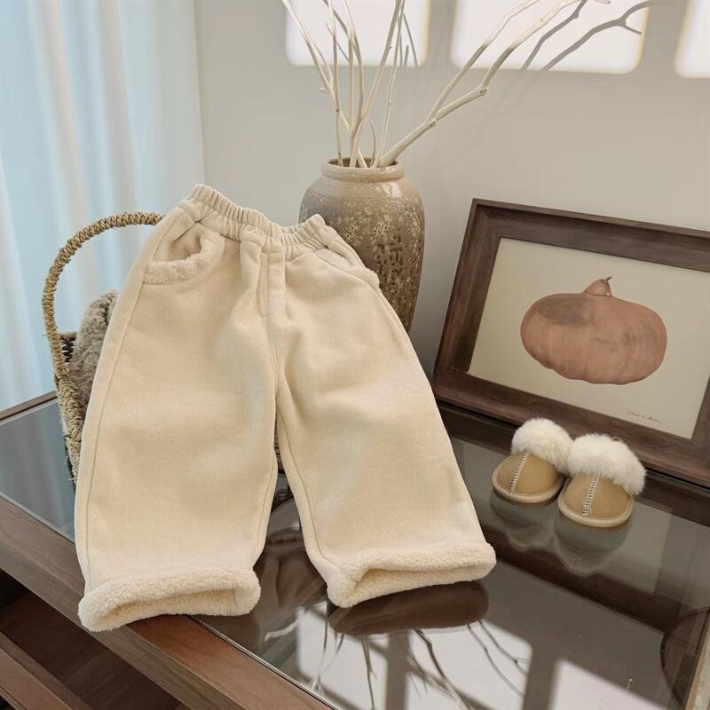 2024★秋冬新作★韓国風子供服★厚手★ズボン★80〜130