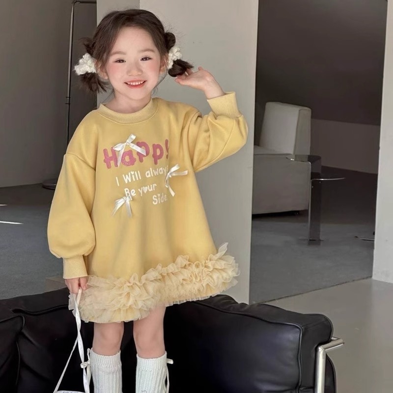 2024★秋冬新作★韓国風子供服★裏起毛ワンピース★セーター★90cm〜140cm 3色