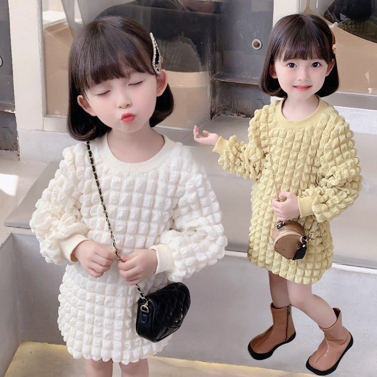 2024★春秋新作★韓国風子供服★ワンピース★90cm〜140cm 2色