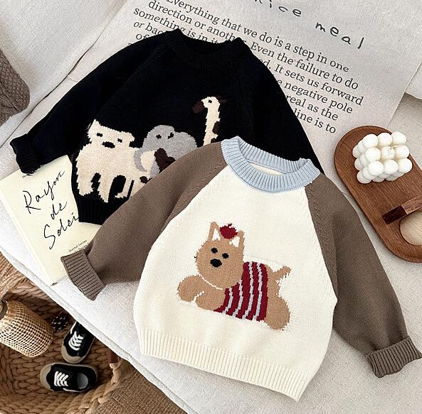 「2024」子供服★トップス★ニット★セーター★韓国風子供服★2色73cm〜110cm