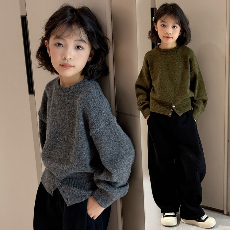 2024★秋冬新作★韓国風子供服★セーター★裏起毛ズボン★120cm〜170cm 3色