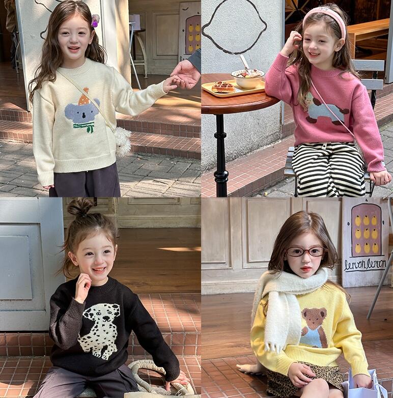 2024★秋冬新作★韓国風子供服★セーター★90cm〜160cm 4色