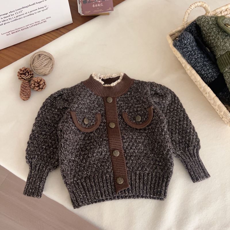 「2024」子供服★トップス★ニット★セーター★韓国風子供服★3色90cm〜130cm