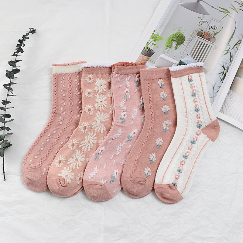 「2024」靴下★レディース★ソックス★大人用★女性用靴下★可愛い★5色