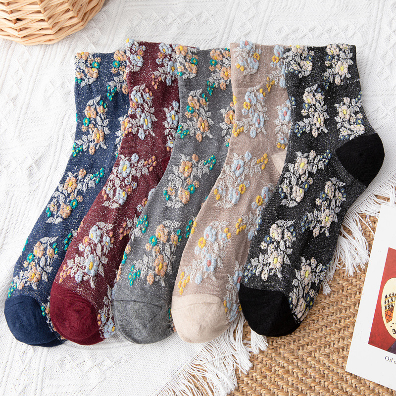 「2024」靴下★レディース★ソックス★大人用★女性用靴下★可愛い★5色