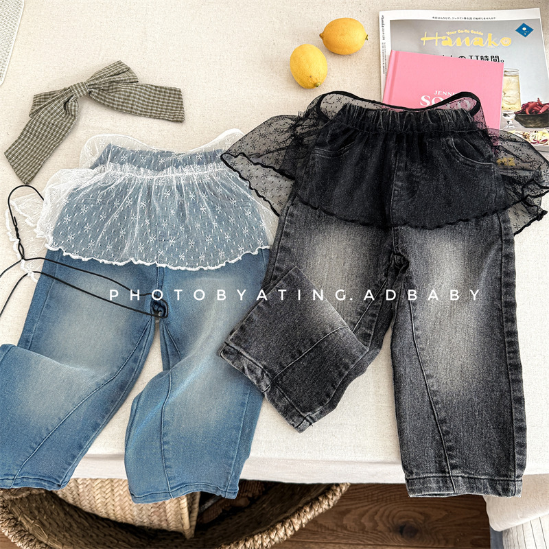 「2025」子供服★ズボン★ボトムス★ジーンズ★韓国風子供服★2色80cm〜130cm