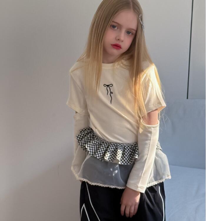 2025春新作MK★子供服　長袖トップス★90cm〜150cm 2色