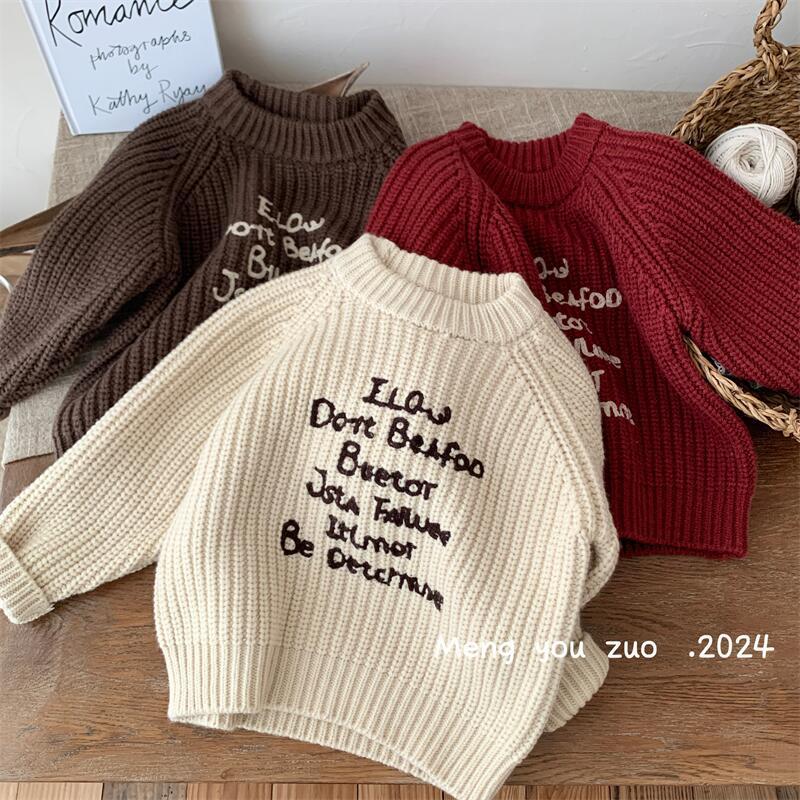 「2025」子供服★トップス★ニット★セーター★韓国風子供服★3色90cm〜130cm