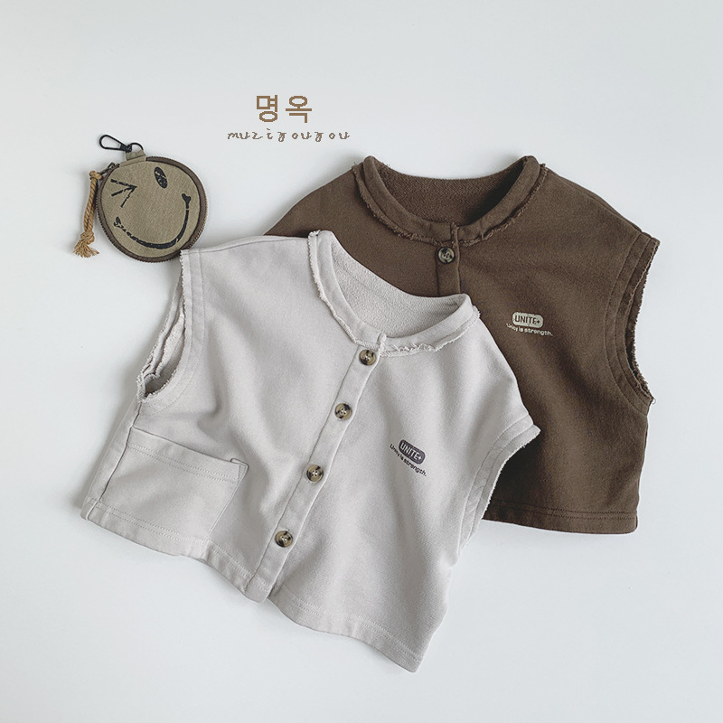 2025★春秋新作★韓国風子供服★チョッキ★80cm〜130cm 2色