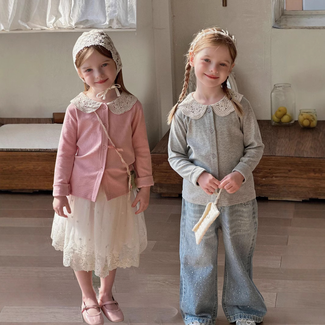 2025春新作HLL★子供服 　カーディガン★90cm〜140cm 2色