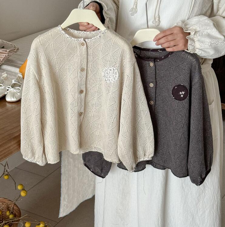 2025春新入荷LBB★子供服　カーディガン★90cm〜140cm 2色