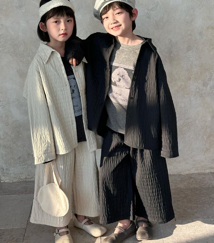 2025新入荷MXW★子供服　セットアップ★90cm〜150cm 2色