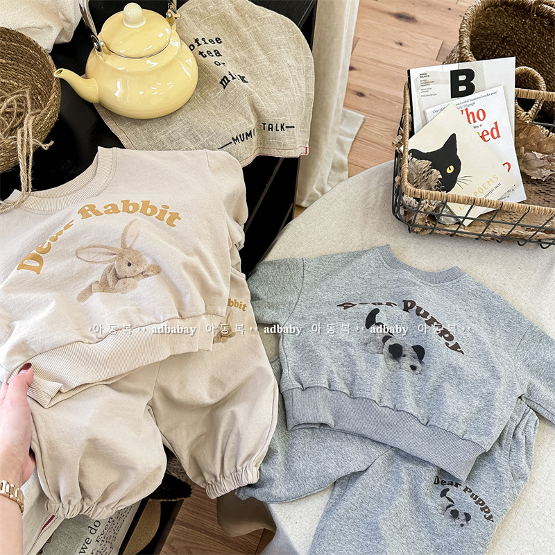 「2025」子供服★トップス+ズボン★セットアップ★韓国風子供服★2色80cm〜130cm