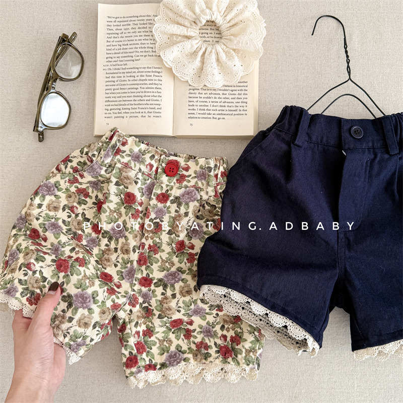 「2025」子供服★ボトムス★ハーフパンツ★韓国風子供服★2色80cm〜130cm