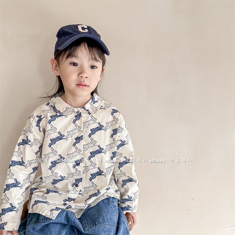 2025新作SJ★子供服　トップス シャツ★80cm〜130cm 2色