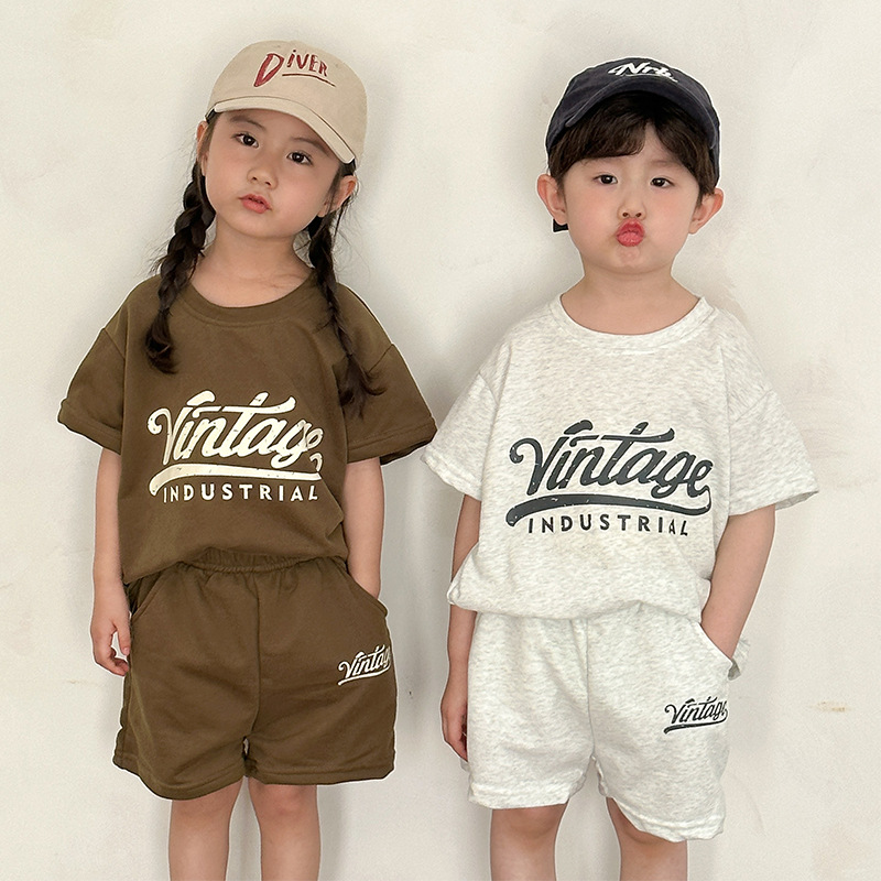 2025★夏新作★韓国風ベビー服★トップス+ズボン★80cm〜150cm 2色