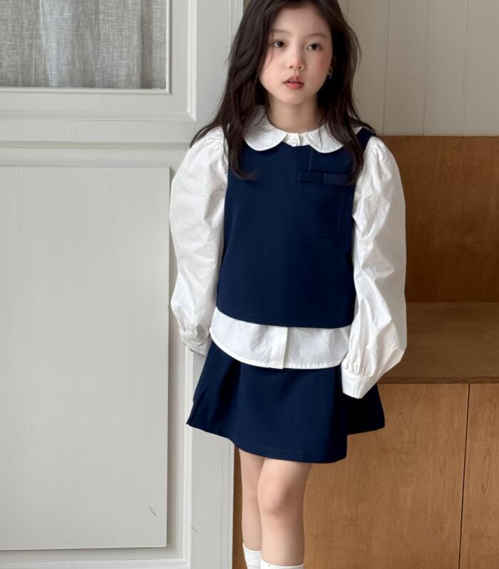 2025新作★子供服　トップス&ベスト+スカート★90cm〜150cm