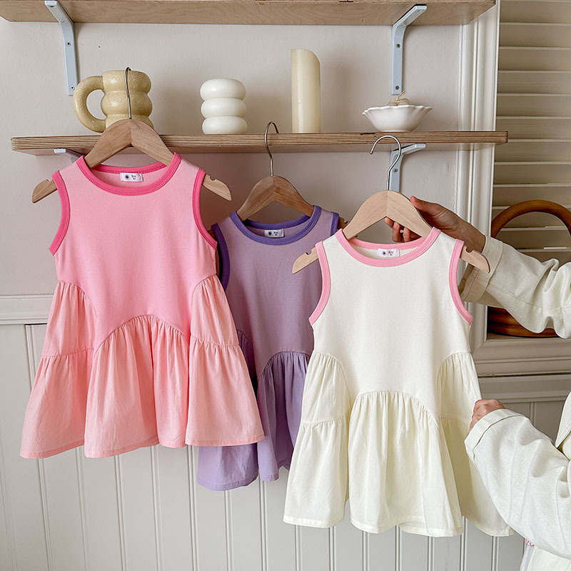 2025夏新品★子供服　ワンピース★90cm〜140cm 3色