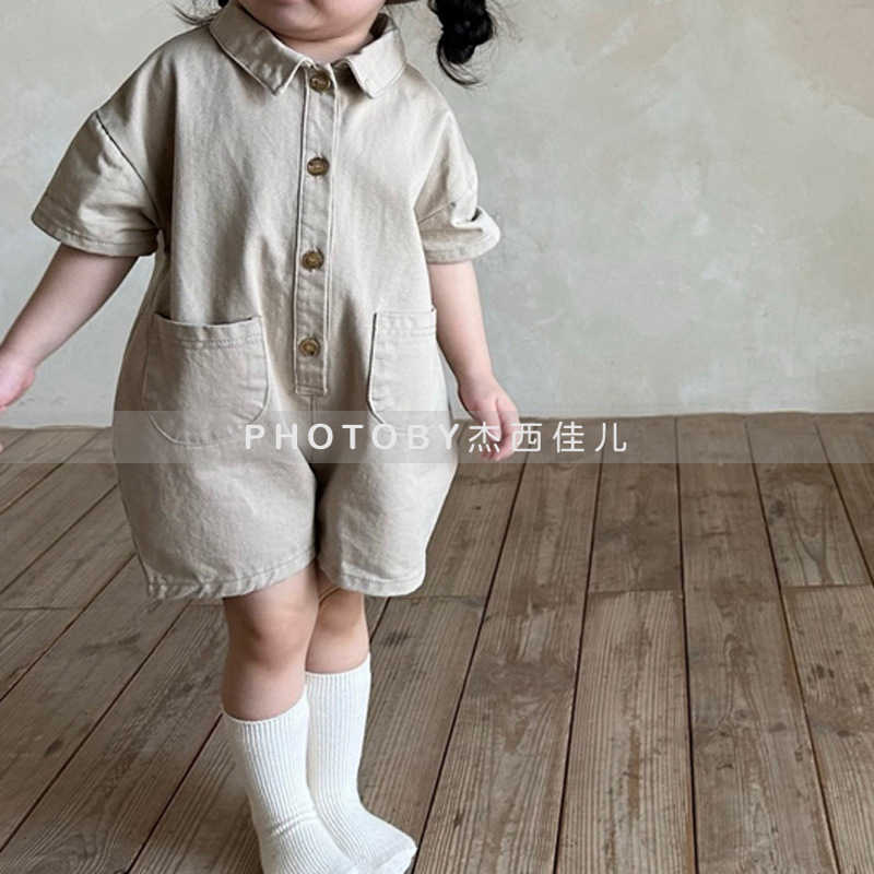 2025新品h★子供服　連体服★70CM〜120cm 2色