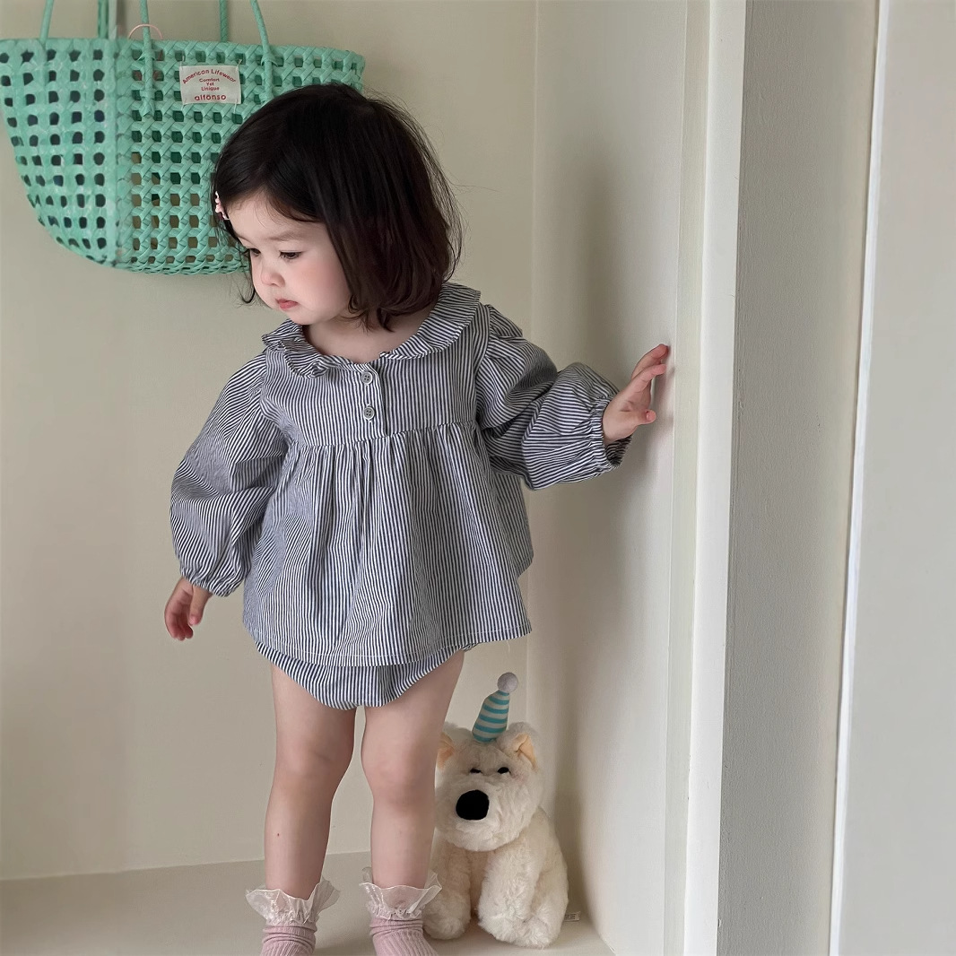 2025新入荷★ベビー服　トップス+ズボン　セット★73CM〜100cm 2色