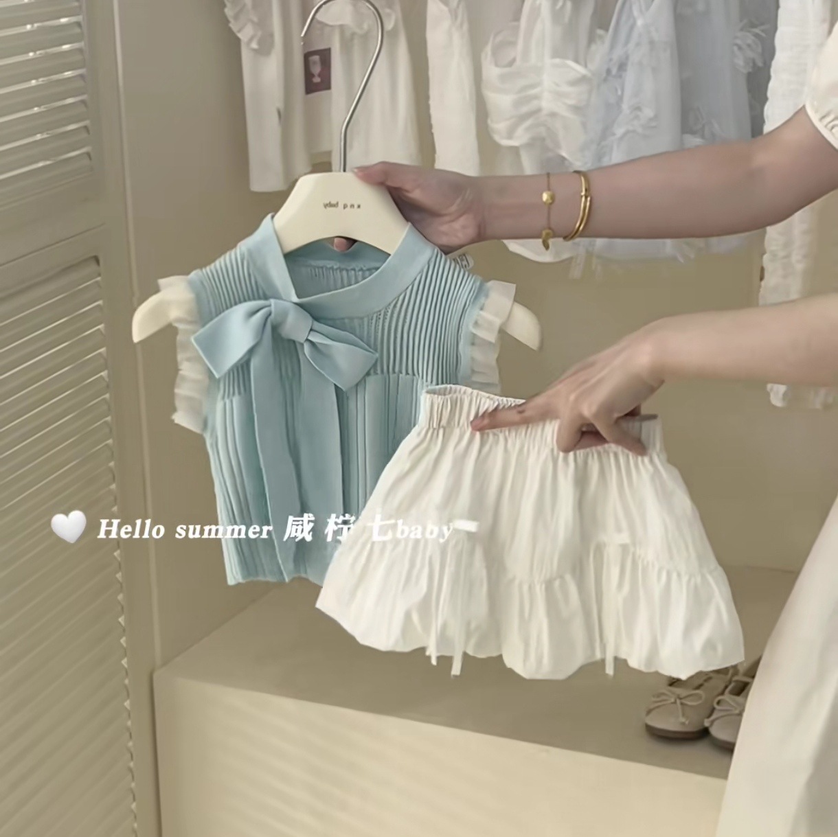 「2025」子供服★トップス+スカート★セットアップ★韓国風子供服★90cm〜140cm