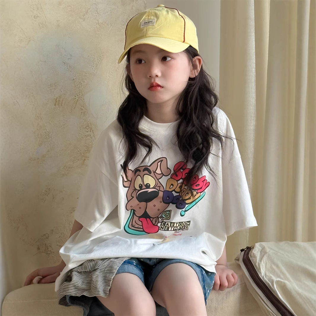 2025★夏新作★韓国風子供服★トップス★100cm〜160cm 2色