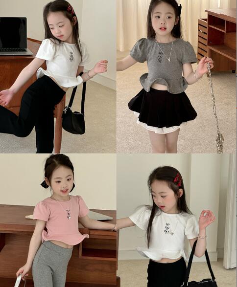 2025夏新作Y★子供服　トップス★90cm〜150cm 3色