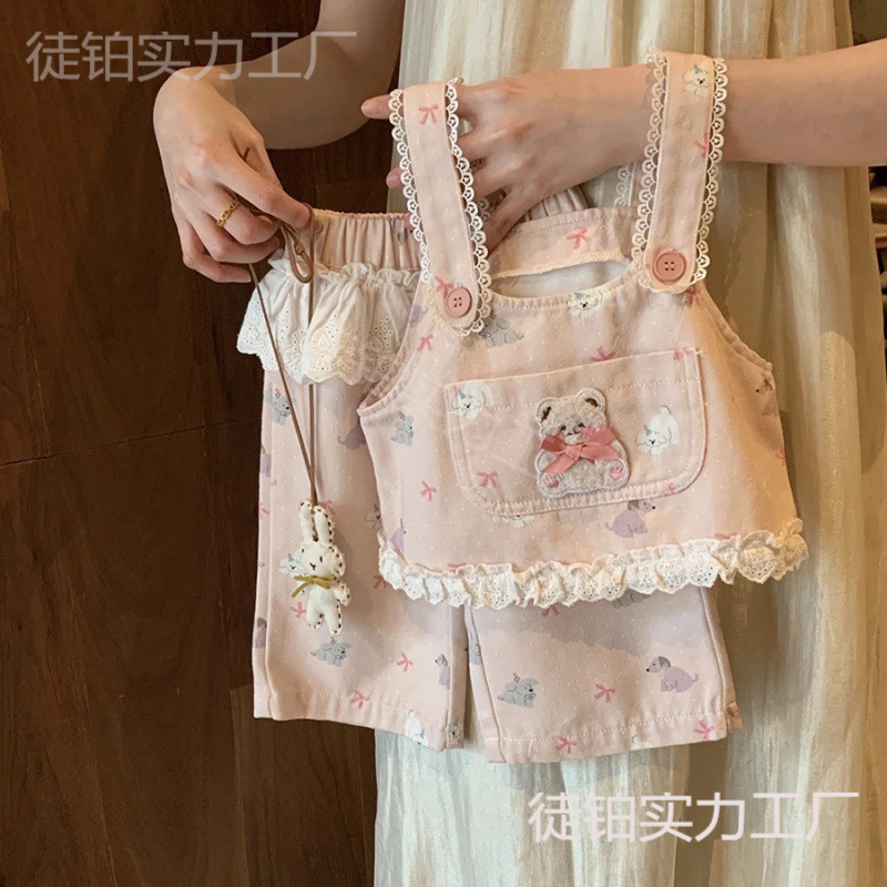 2025夏新品★子供服　ベスト+ズボン&インナー分けて★80〜140
