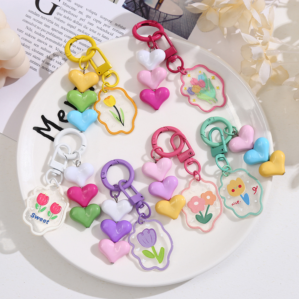 ★可愛いキーホルダー　装飾品★キーチェーン★6色