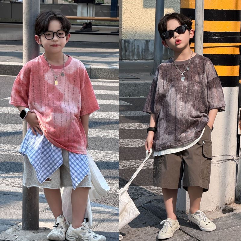 2025夏新作★子供服　トップス★100cm〜150cm 2色