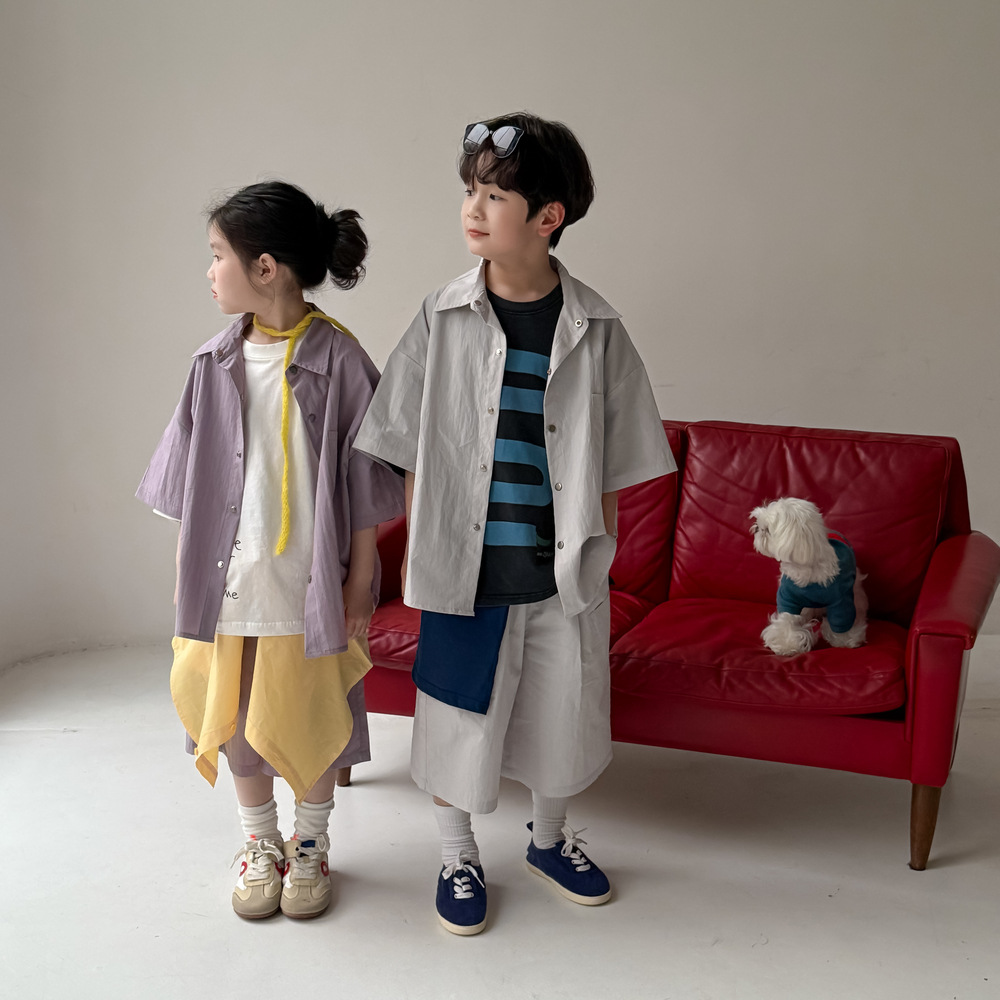 2025夏新作MXM★子供服　セットアップ★90cm〜150cm 2色