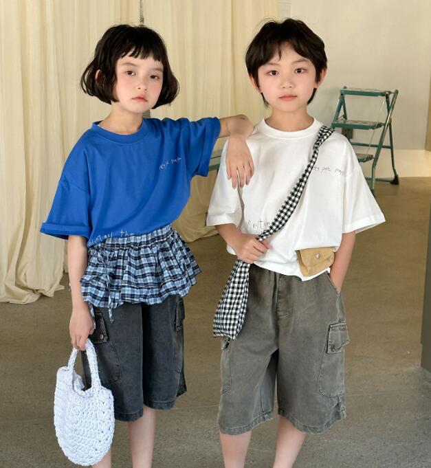 2025★夏新作★韓国風子供服★トップス★90cm〜150cm 2色