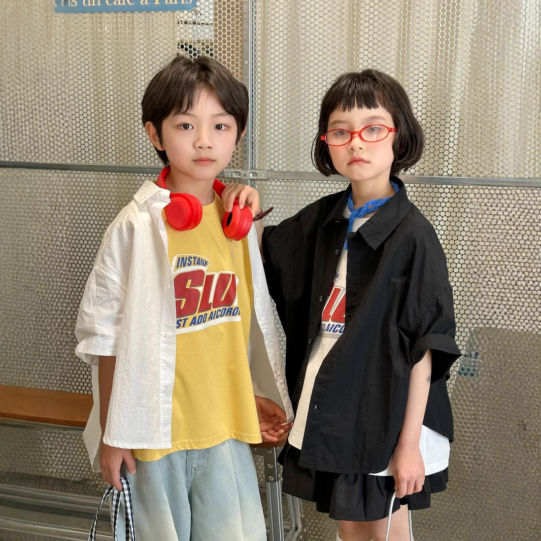 2025新作★子供服　トップス　シャツ★90cm〜150cm 2色